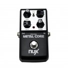 NUX Metal Core Distortion Effect Pedal True Bypass Guitar Effects Pedal 2-Band EQ Tone Lock Preset F