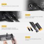 UHF Wireless Microphone System NASUM Dual Channel Wireless Handheld Dynamic Microphones and Portable