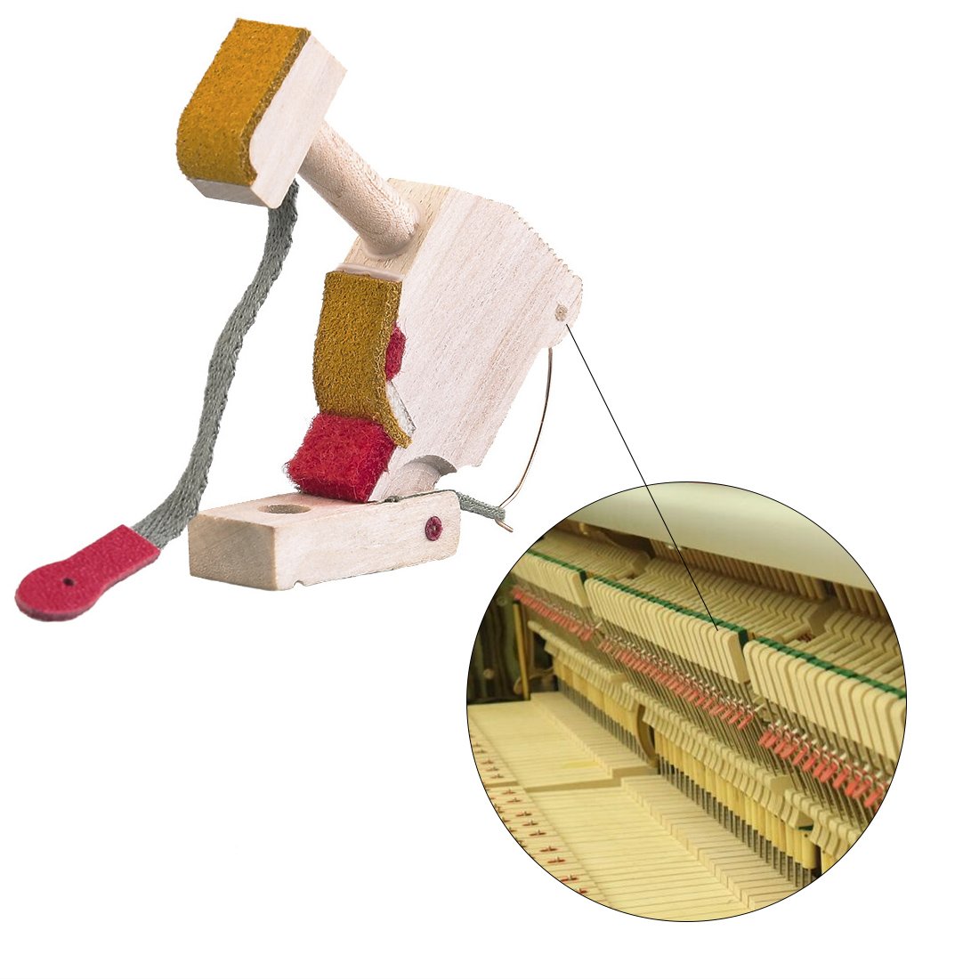 SALLY Upright Piano Striking Machine Turn Machine Medieval Hammer Base Tuning Musical Instrument Rep