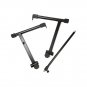 Adjustable Black Single Tube Heightening Electronic Piano Stand Keyboard Instrument Support Holder P