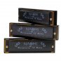NAOMI 3PCS Hoodoo Blues Harmonica C D G Tone Harmonica Set with Case
