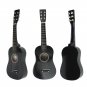 23'' Black 6 String Beginner Wood Acoustic Guitar with Pick + Wire