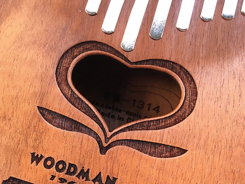 17 Keys Kalimbas African Solid Mahogany Wood Thumb Piano Music Percussion Gift