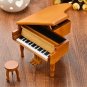 Wooden Mechanical Classical Grand Piano Music Box Collectible Gift Movement Hobbies Fashion Accessor
