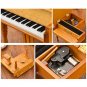 Wooden Mechanical Classical Grand Piano Music Box Collectible Gift Movement Hobbies Fashion Accessor