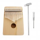 17 Key Kalimba Wood Thumb Piano Finger Keyboard Instrument  w/Tuning Hammer Gift