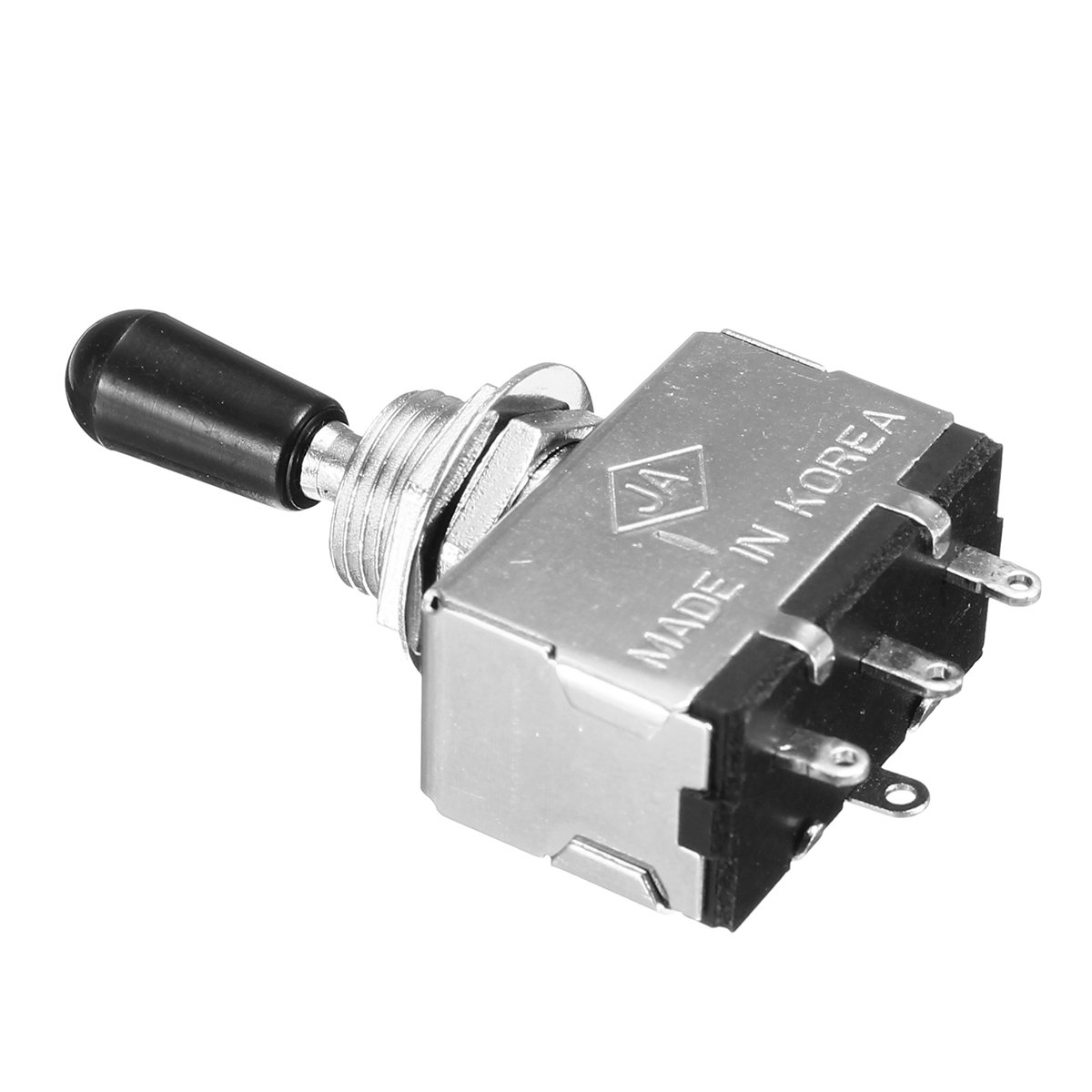 2'' Silver Electric Guitar 3 Way Toggle Switch Pickup Selector Switch with Knob