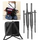 4Pcs/set Adjustable Black Leather Shoulder Accordion Strap for 80/96/120 Bass