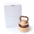 Loving Birthday Cake Rotating Wooden Music Box for Gift