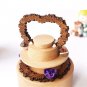 Loving Birthday Cake Rotating Wooden Music Box for Gift