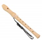 NASUM Wood Flute 2 Knots for Maple Clarinet, 8 Holes, Suitable for Children and Beginners with Clean