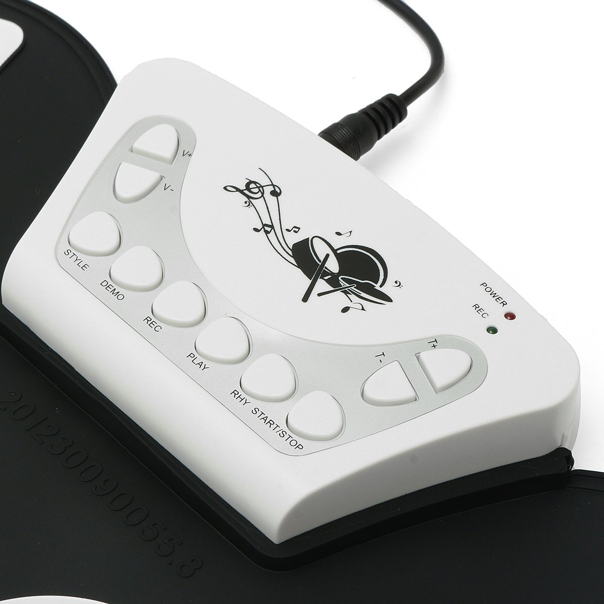 Foldable Roll Up USB Electronic Drum 9 Silicon Pad Kit Silicon w/ Stick Kid Gift