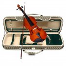 4/4 Acoustic Violin Case Fiddle Strap Box With Hygrometer Oblong Carry Case Storage