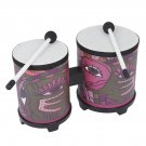Mounchain Indian Decal Bongos Drum With 2 Pcs Drumsticks for Percussion Instruments Parts Instrument