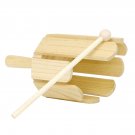 Wooden Orff Musical Instrument Stirring Drum With 8 Tongues Unique Melodies