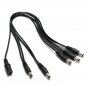 Zebra 5 Way Guitar Effect Pedal Daisy Chain Power Supply Cable Splitter