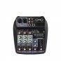 ELM AI-4 Karaoke Audio Mixer Mixing Console Compact Sound Card Mixing Console Digital BT MP3 USB for
