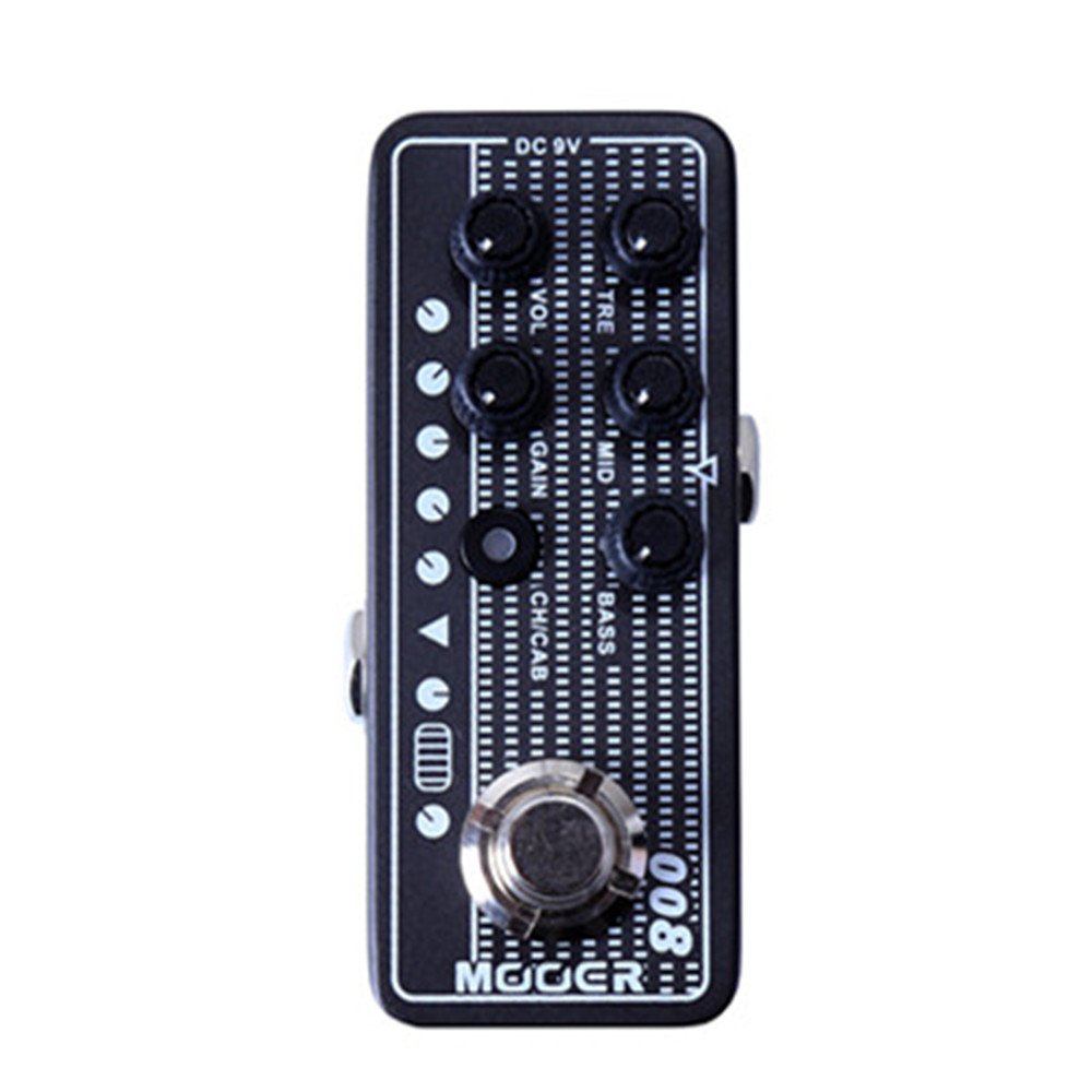 MOOER CAli MK3 Micro Preamps of Guitar Effects Pedal with Speaker Cabinet Simulation on/off Dual Cha