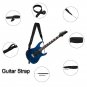 GS-06 Guitar Strap Thickened Widened Adjustable Decompression Leather Pearl Cotton Shoulder Strap fo