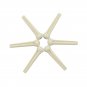 6pcs Cattle Bone Guitar Parts Endpin with Abalone Dot Bridge End Pins for Acoustic Guitar