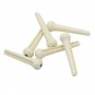 6pcs Cattle Bone Guitar Parts Endpin with Abalone Dot Bridge End Pins for Acoustic Guitar