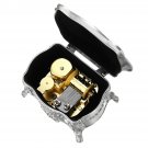 European Retro Relief Metal Spring Music Box Creative Gift Christmas Gift Home Decoration Accessorie
