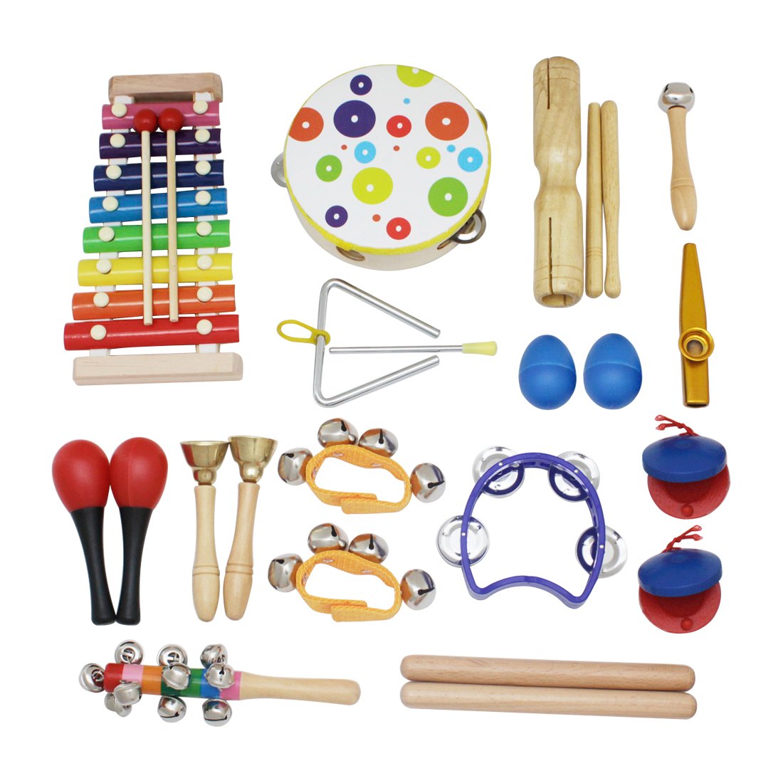 SY-60 19-piece Orff Instruments Set Early Education Enlightenment Instrument for Children