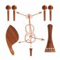 1 Set VL-20 Redwood Tuner Pegs Polished Ebony Fiddle Pegs Violin Parts for 4/4 Violin