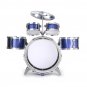 Kids Jazz Drum Set Kit Musical Educational Instrument 5 Drums 1Cymbal with Stool Drum Sticks Percuss