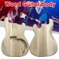 DIY Unfinished Maple Wood Electric Guitar Bass Barrel Body for Guitar Replace Parts