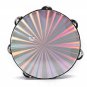 8 Inches Hand Held Tambourine Round Percussion Double Row Orff Instrument for Band Dancing Singing A