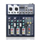 J.I.Y F4 4 Channel USB Bluetooth Audio Mixer with Reverb Effect for Home Karaoke Live Stage Performa
