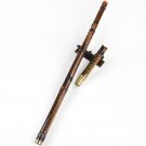 G/F Key Detachable 2 Sections Natural Purple Bamboo Chinese Woodwind Flute