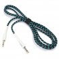 Zebra 3m Guitar Cable Cord for Guitar Mixer Amplifier Blue-Black