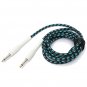 Zebra 3m Guitar Cable Cord for Guitar Mixer Amplifier Blue-Black