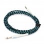 Zebra 3m Guitar Cable Cord for Guitar Mixer Amplifier Blue-Black