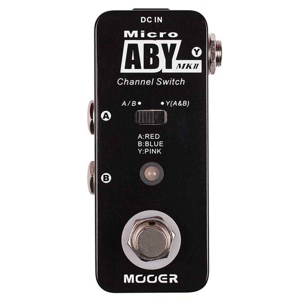 MOOER MAB2 ABY MK2 Guitar Effects Pedal with Channel Switch Pedal Function