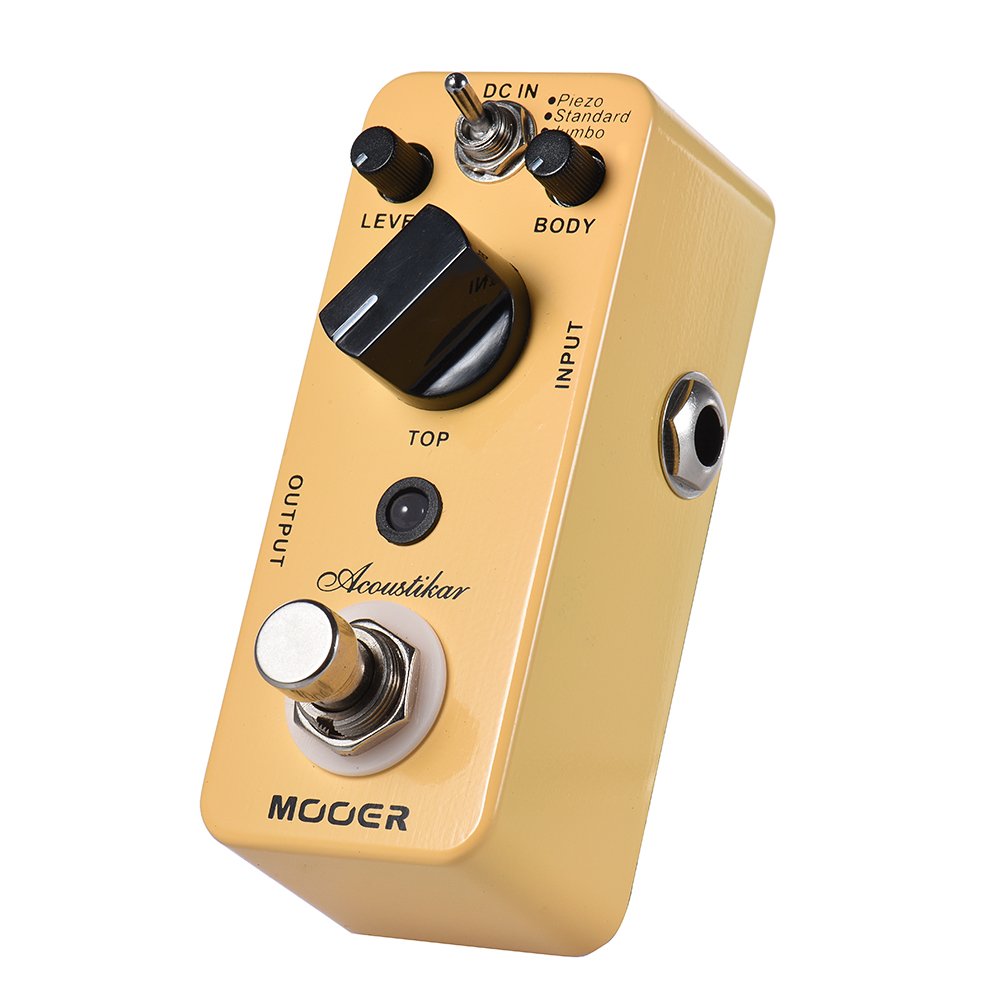 MOOER MAC1 Acoustikar Acoustic Guitar Effects Pedal with 3 Working