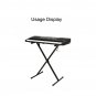 Portable Heavy Duty X Frame Folding Adjustable Keyboard Piano Stand