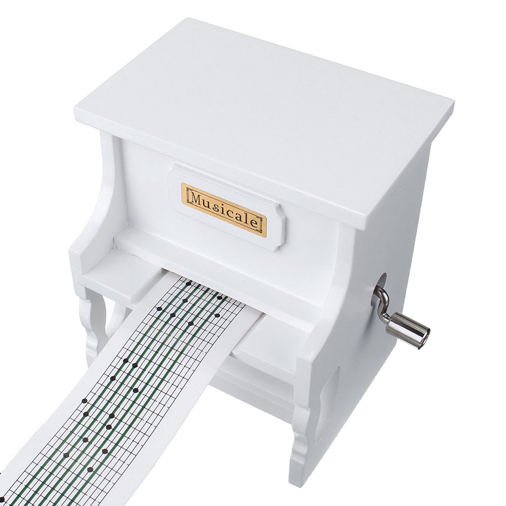 15 Tone DIY Piano Hand Cranked Music Box with Hole Puncher And Paper TapesHand Cranked Hole Punch