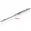 16 Holes C Key Colored Flute Nickel Plated Silver Tube Woodwind Instrument with Box