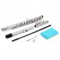16 Holes C Key Colored Flute Nickel Plated Silver Tube Woodwind Instrument with Box
