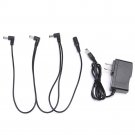 US 9V Guitar Effect Power Supply Adapter with 3 Way Splitte Cables for Boss PSA-240