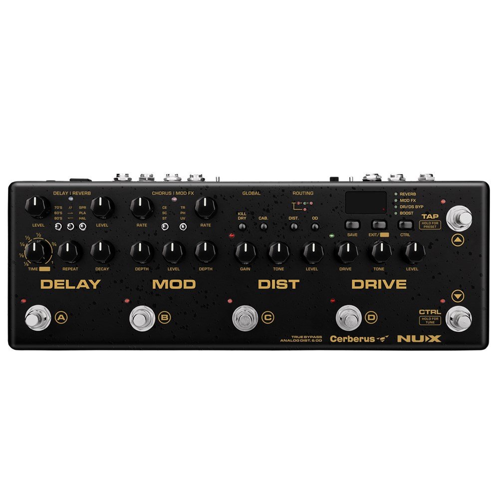 NUX Cerberus Multi Function Guitar Effects Pedal Processor Integrated Analog Overdrive Distortion Mo