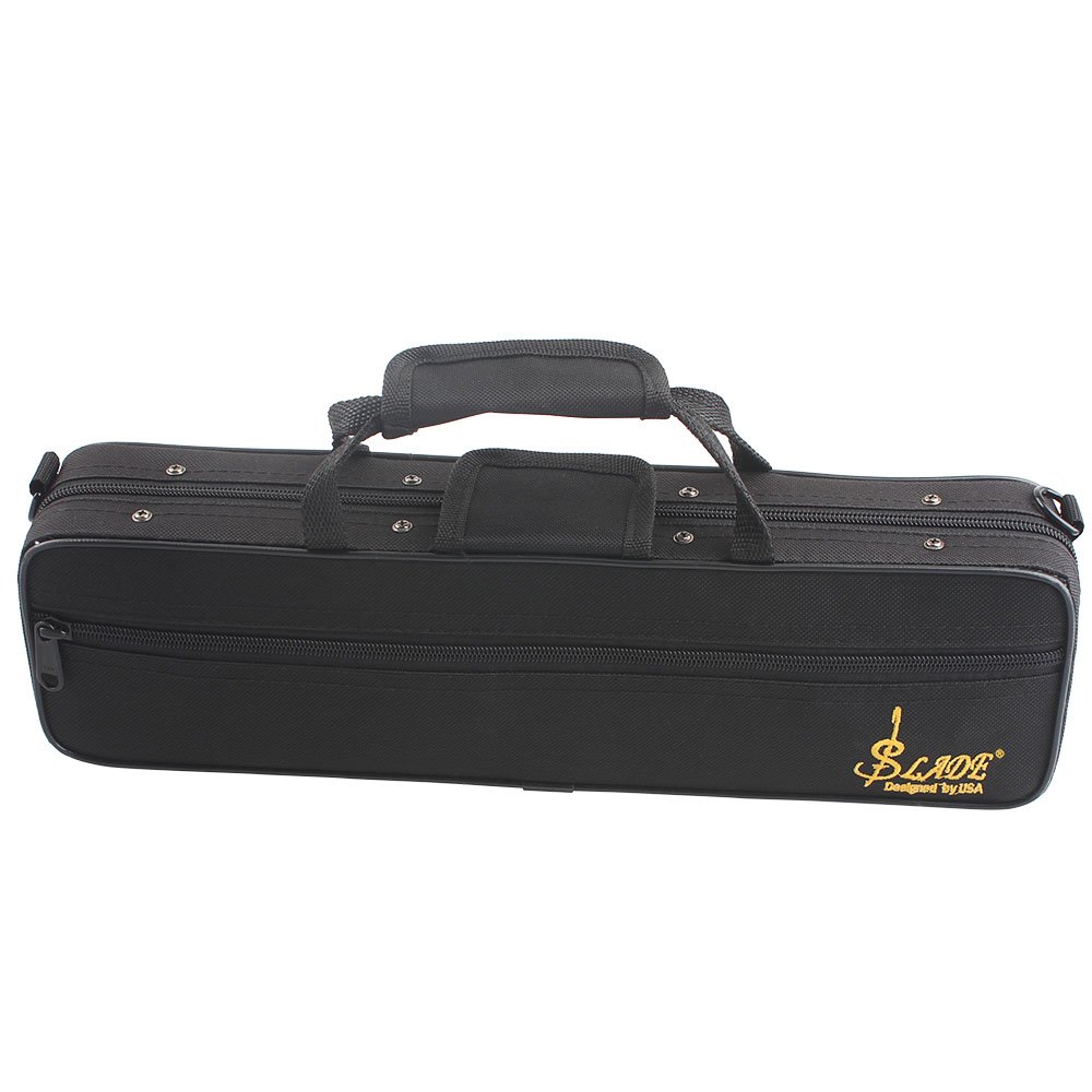 SLADE Portable Lightweight Flute Oxford Cloth Box Case Gig Bag with Adjustable Shoulder Strap Belt C