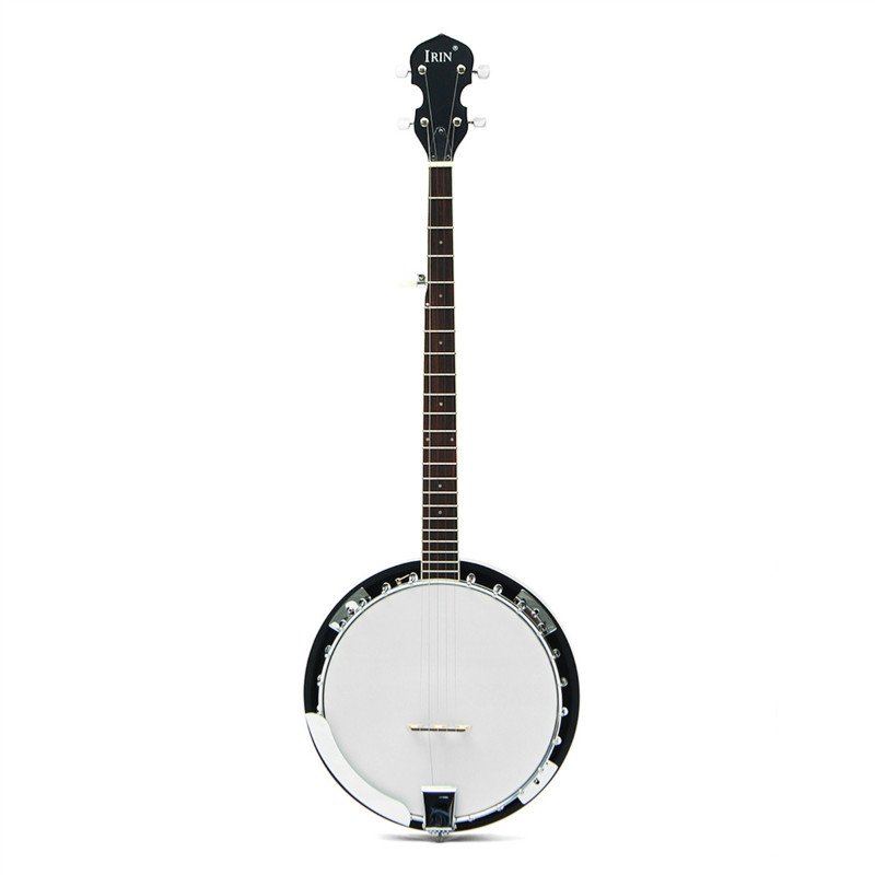 5-String 22 Fret Remo Bluegrass Banjo Guitar Mahogany Wood Traditional Western Ukulele