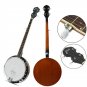 5-String 22 Fret Remo Bluegrass Banjo Guitar Mahogany Wood Traditional Western Ukulele