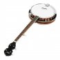 5-String 22 Fret Remo Bluegrass Banjo Guitar Mahogany Wood Traditional Western Ukulele