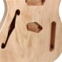 DIY Electric Guitar Mahogany Wood Body Telecaster Thinline Style Body Part Single F Hole