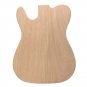 DIY Electric Guitar Mahogany Wood Body Telecaster Thinline Style Body Part Single F Hole